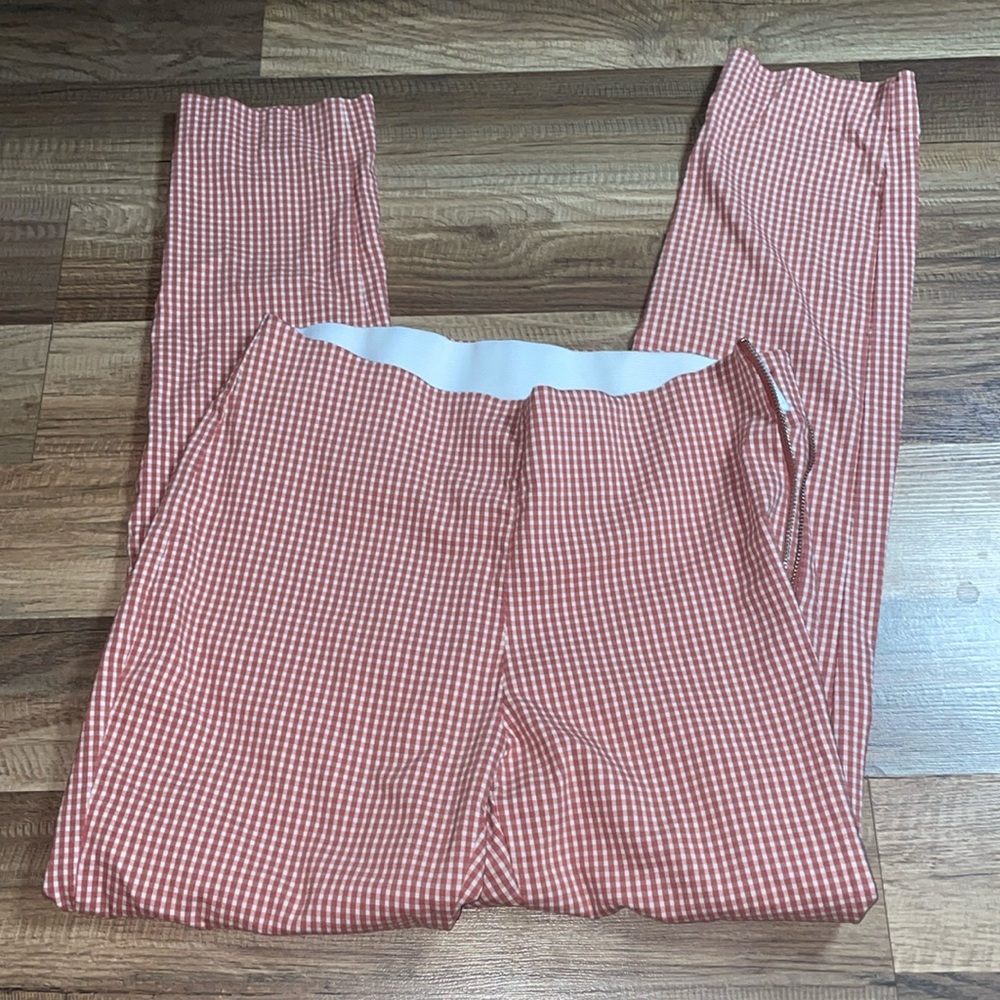 A new day pink and white checkered pants